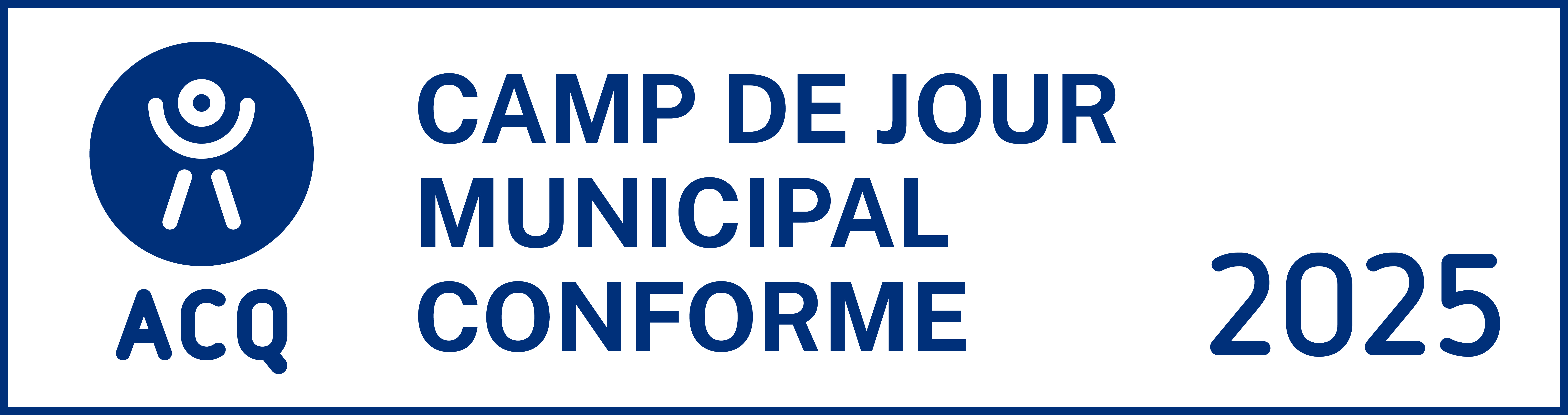 Camp de jour municipal conforme 2025 - Association des camps du Québec